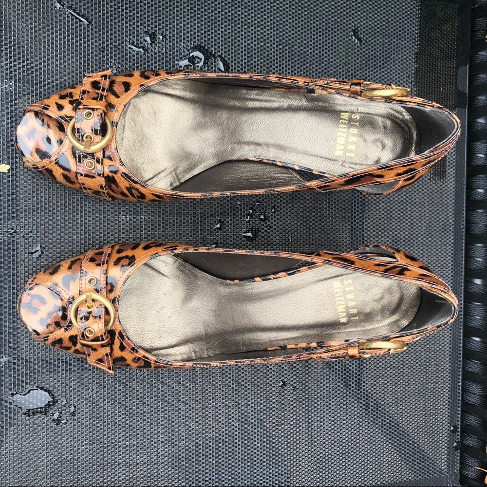 Stuart Weitzman Heels Sz 8 Open Toe - image 5